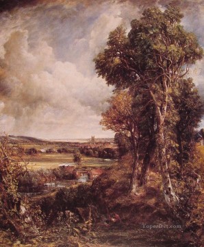 constable watercolour Painting - Dedham Vale Romantic landscape John Constable